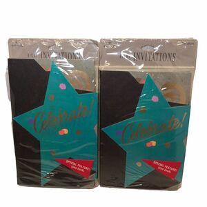 Vintage 2 Invitation Hallmark Party Celebration invitations Y2K 90's 16 Cards‎